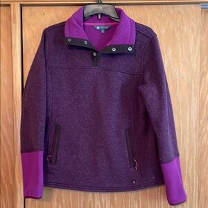 Title Nine Magenta and Pink Textured Pullover